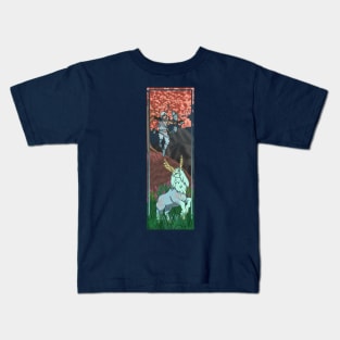 Mystic Deer and Rider Kids T-Shirt